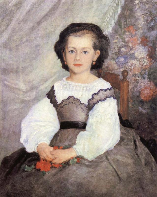 Pierre-Auguste Renoir Mademoiselle Romaine Lacaux oil painting picture